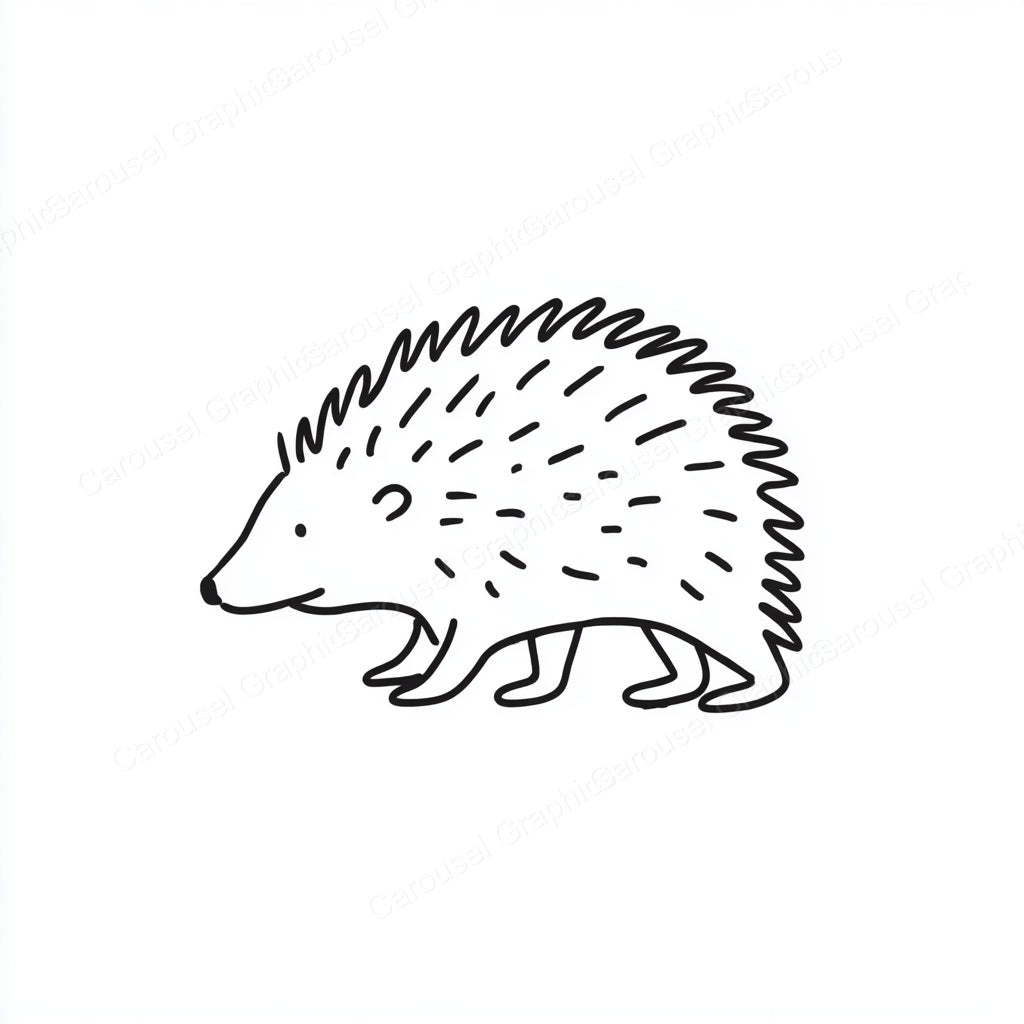 Porcupine Vector Graphic preview