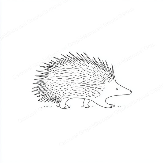 Porcupine Vector Graphic preview
