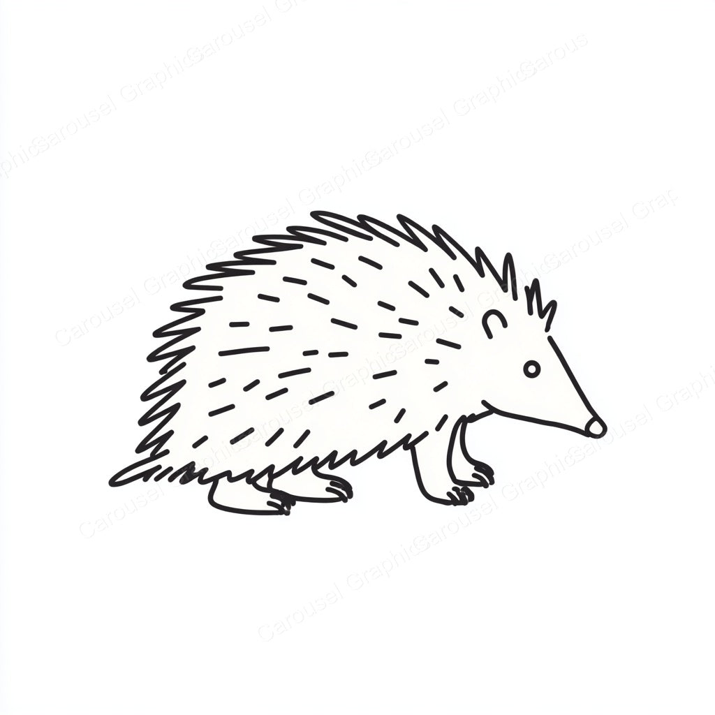 Porcupine Vector Graphic preview