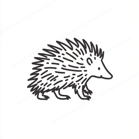Porcupine Vector Graphic preview