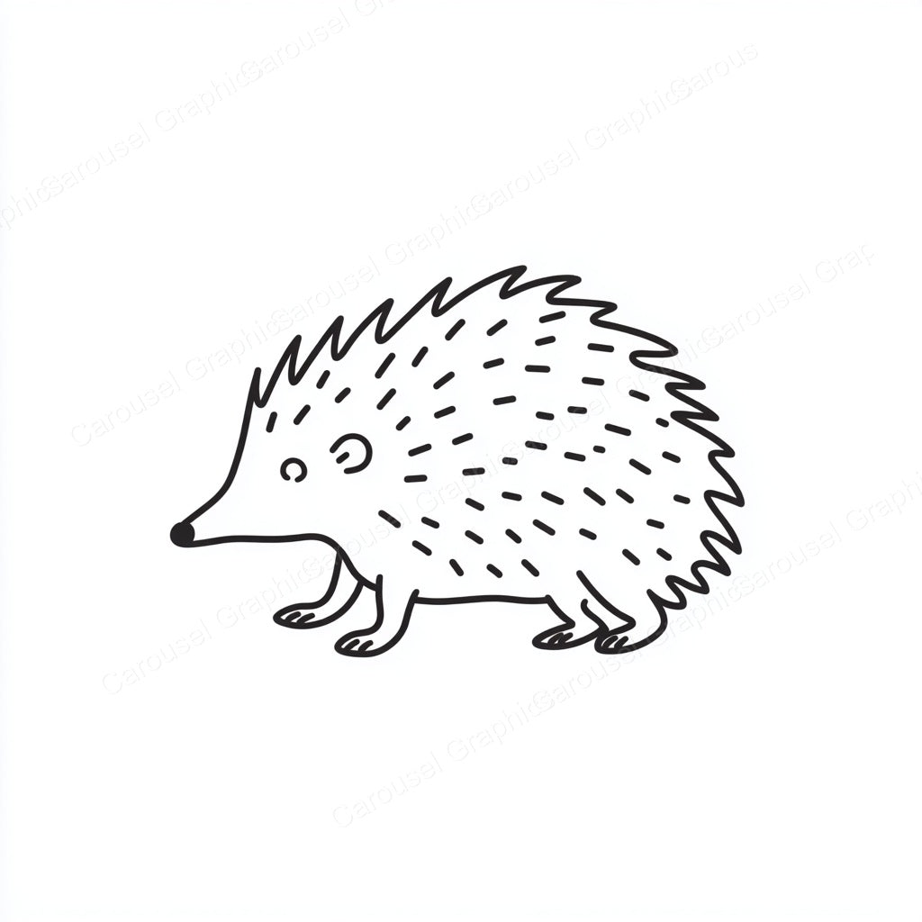 Porcupine Vector Graphic preview
