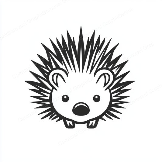 Porcupine Vector Graphic preview