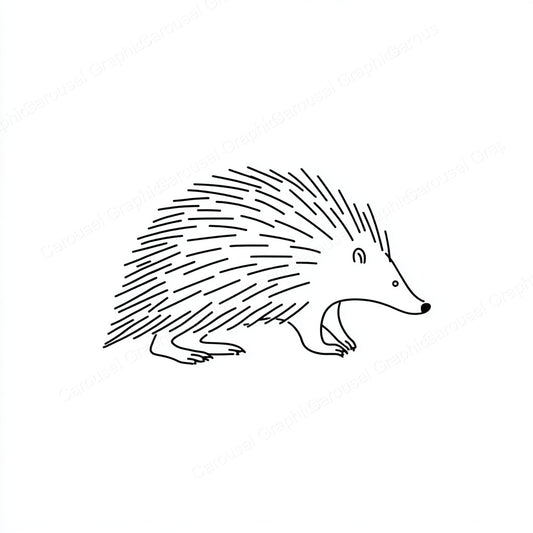 Porcupine Vector Graphic preview