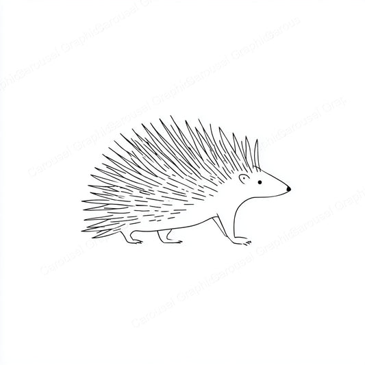 Porcupine Vector Graphic preview