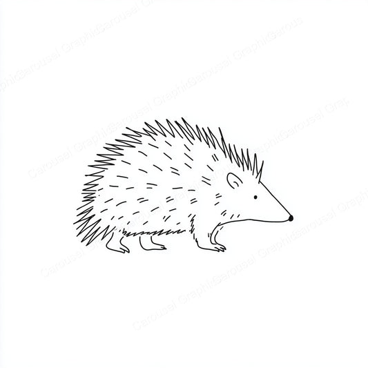 Porcupine Vector Graphic preview