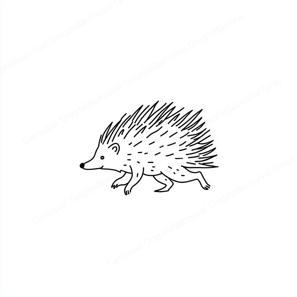 Porcupine Vector Graphic preview