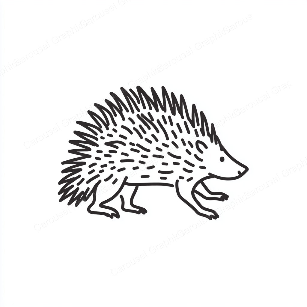Porcupine Vector Graphic preview