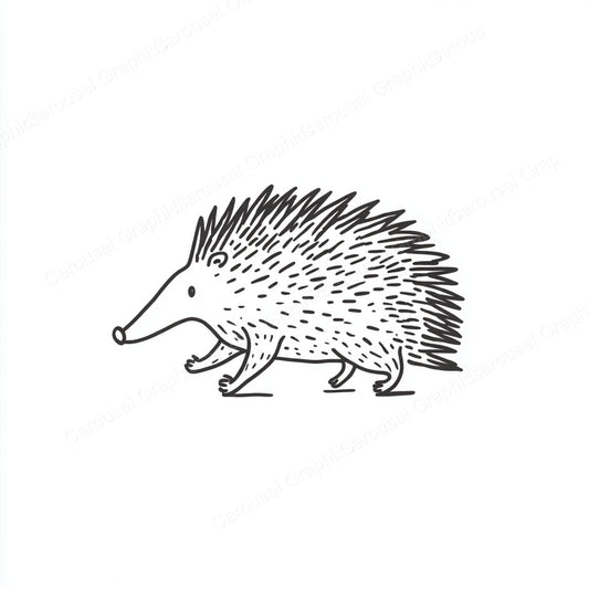 Porcupine Vector Graphic preview