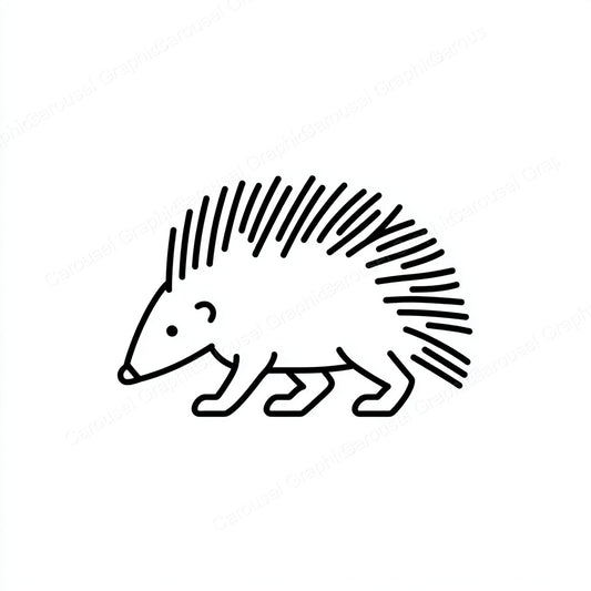 Porcupine Vector Graphic preview