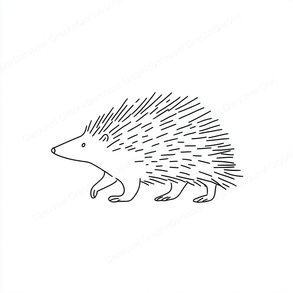Porcupine Vector Graphic preview