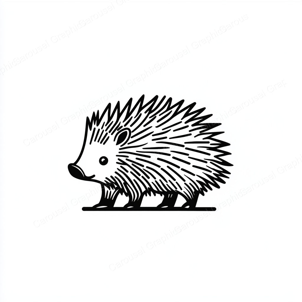 Porcupine Vector Graphic preview