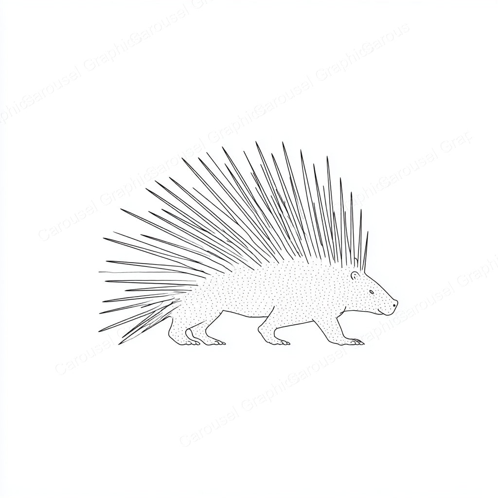 Porcupine Vector Graphic preview