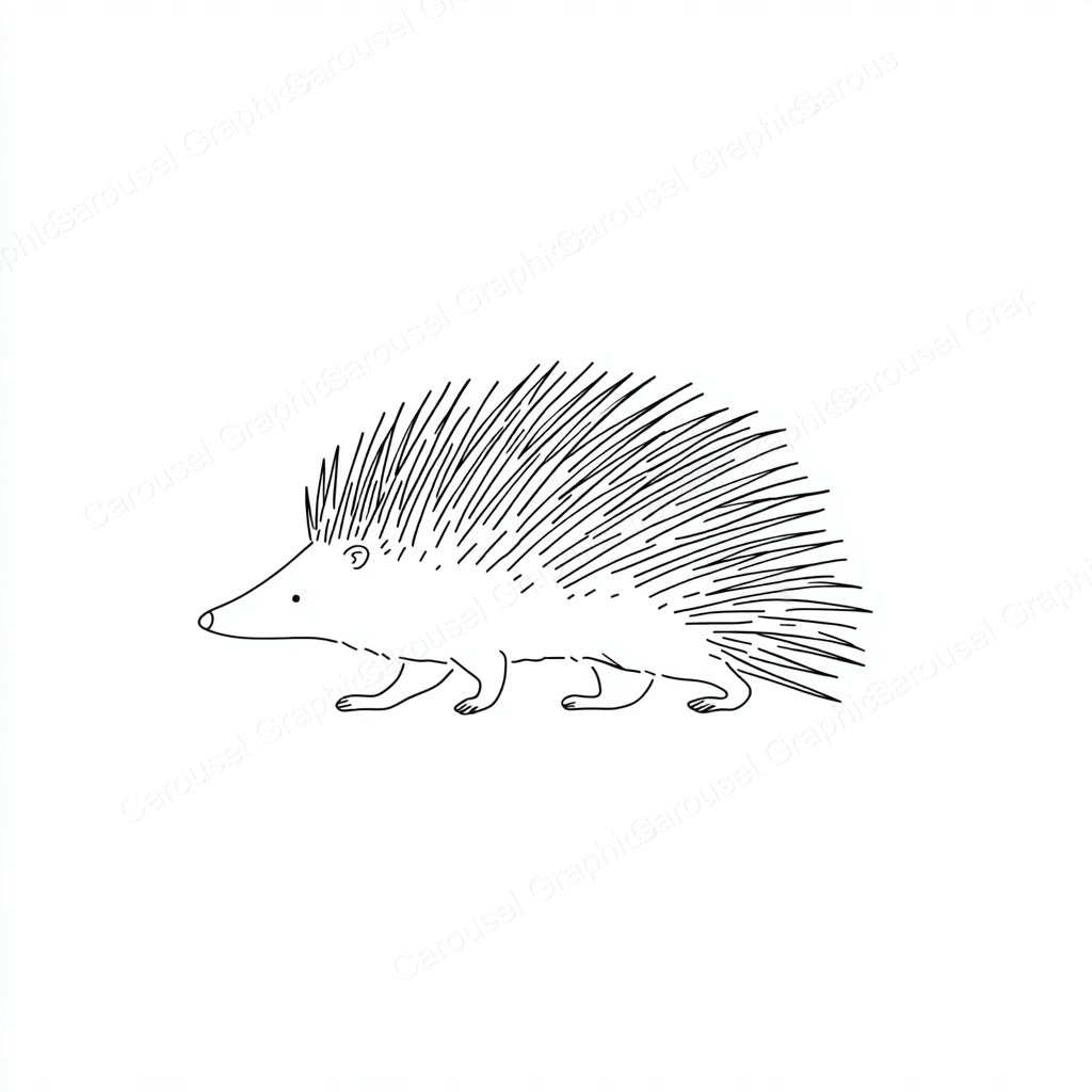 Porcupine Vector Graphic preview