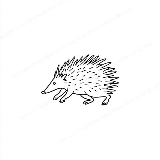 Porcupine Vector Graphic preview