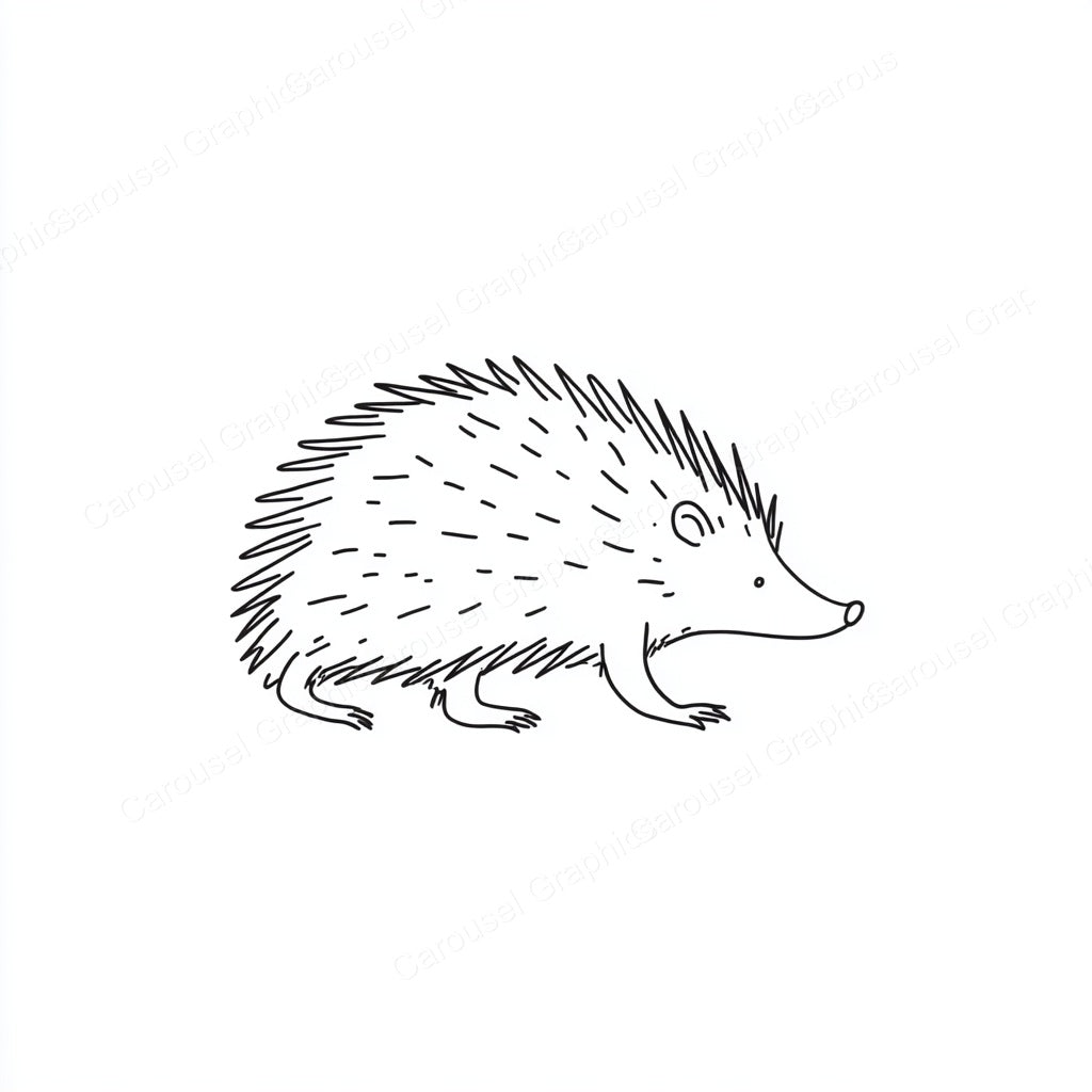 Porcupine Vector Graphic preview