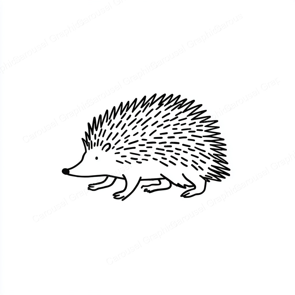 Porcupine Vector Graphic preview