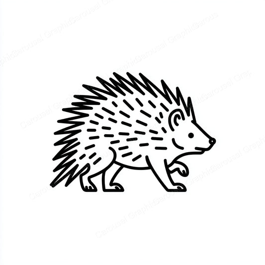 Porcupine Vector Graphic preview