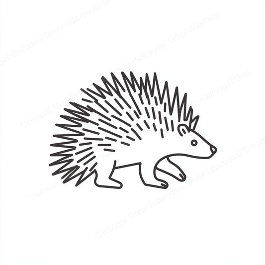 Porcupine Vector Graphic preview