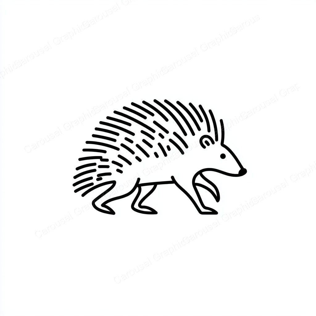 Porcupine Vector Graphic preview