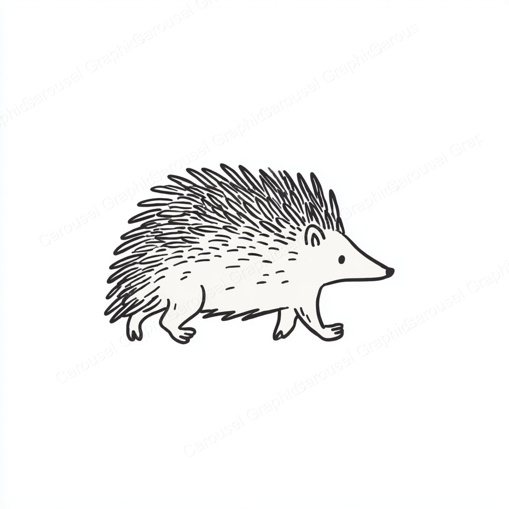 Porcupine Vector Graphic preview