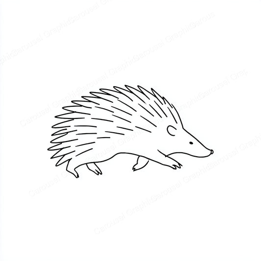 Porcupine Vector Graphic preview