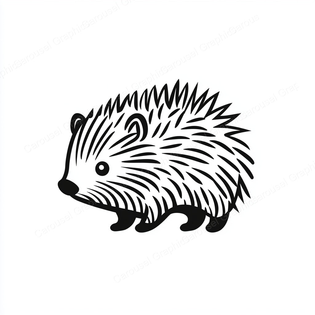 Porcupine Vector Graphic preview