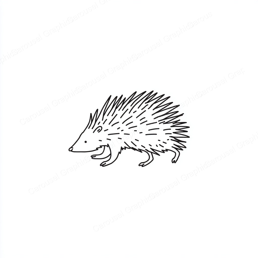 Porcupine Vector Graphic preview