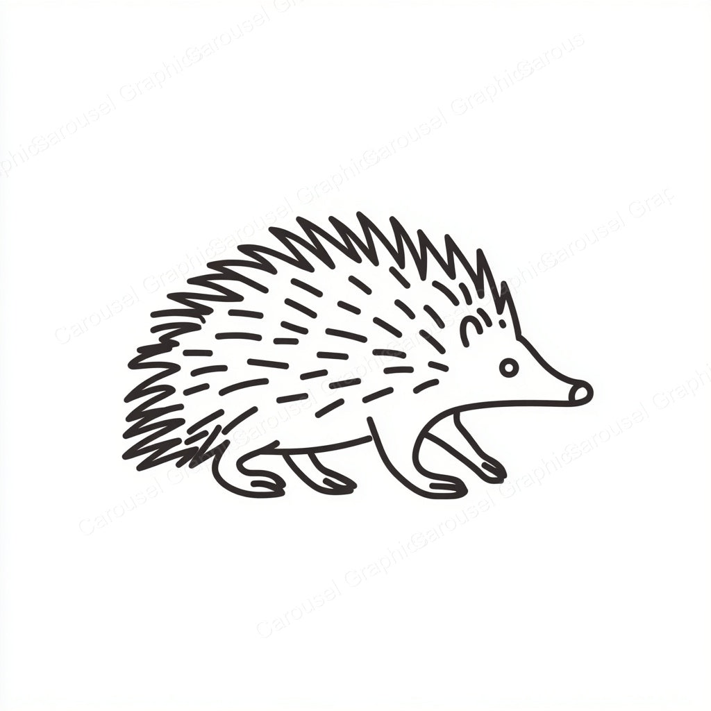 Porcupine Vector Graphic preview