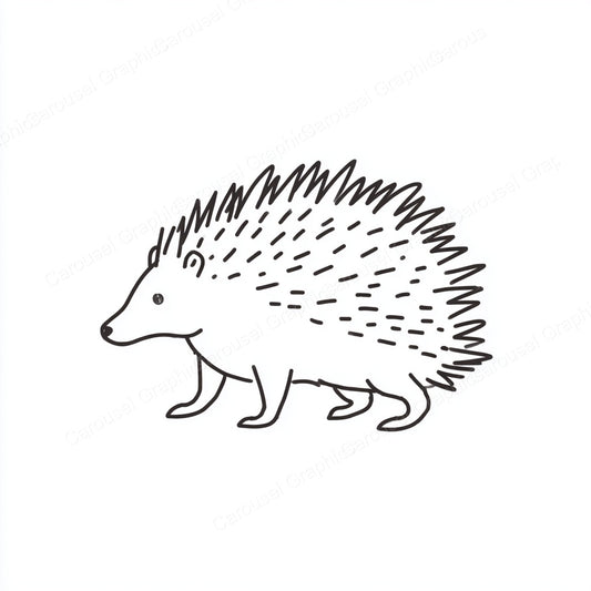 Porcupine Vector Graphic preview