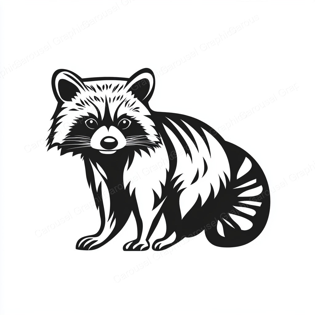Raccoon Vector Graphic preview