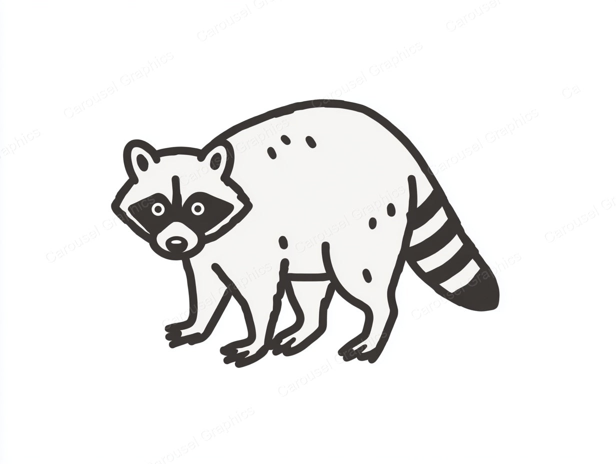Raccoon Vector Graphic preview
