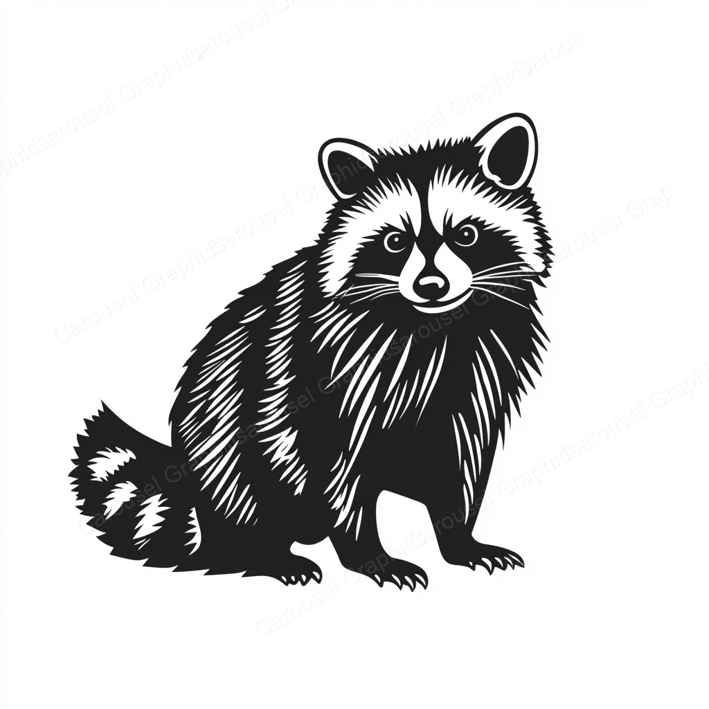 Raccoon Vector Graphic preview