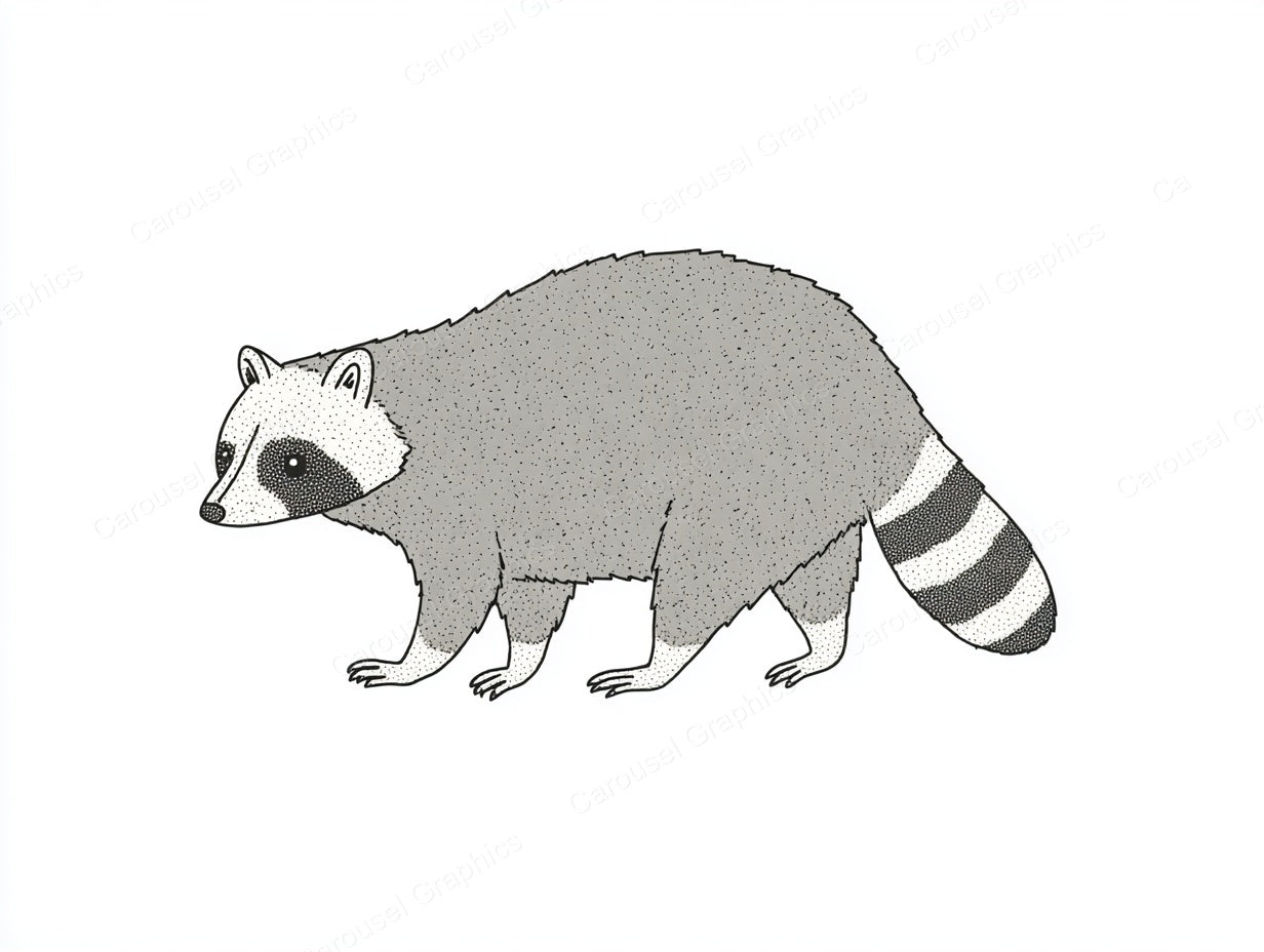 Raccoon Vector Graphic preview
