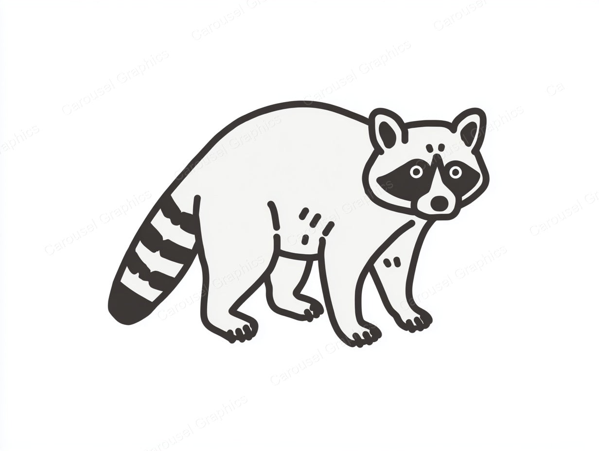 Raccoon Vector Graphic preview