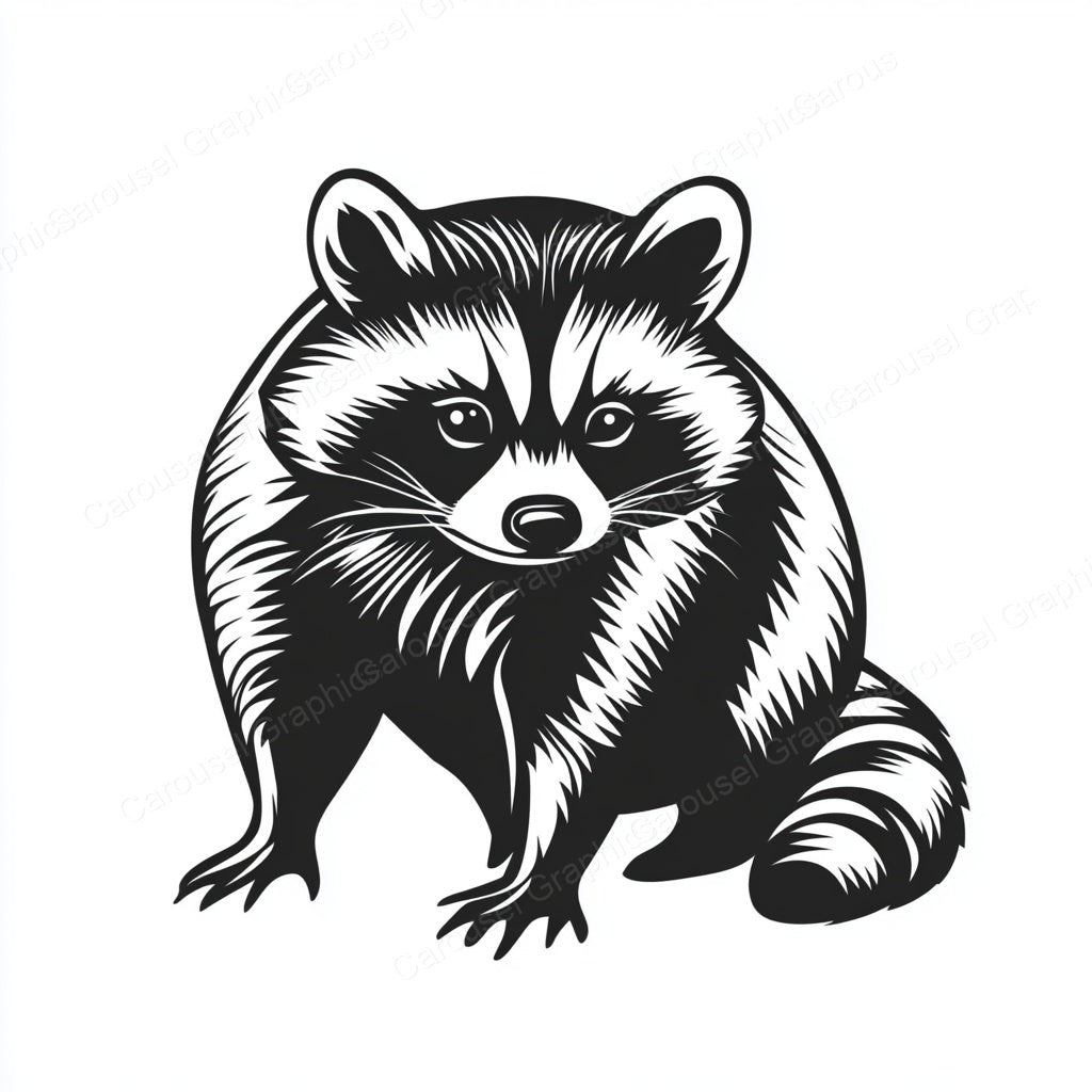 Raccoon Vector Graphic preview