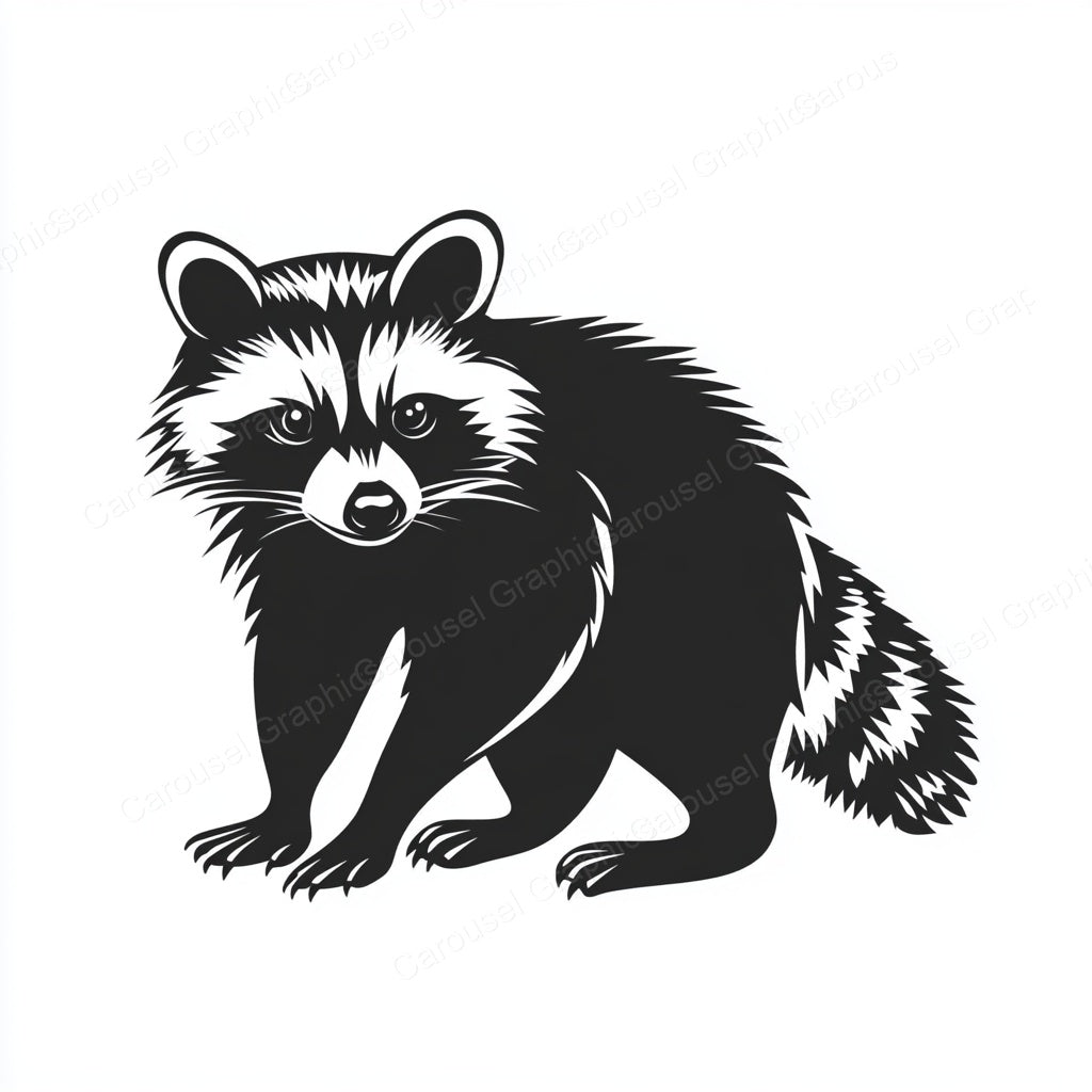 Raccoon Vector Graphic preview