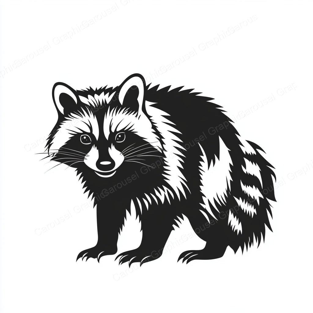 Raccoon Vector Graphic preview