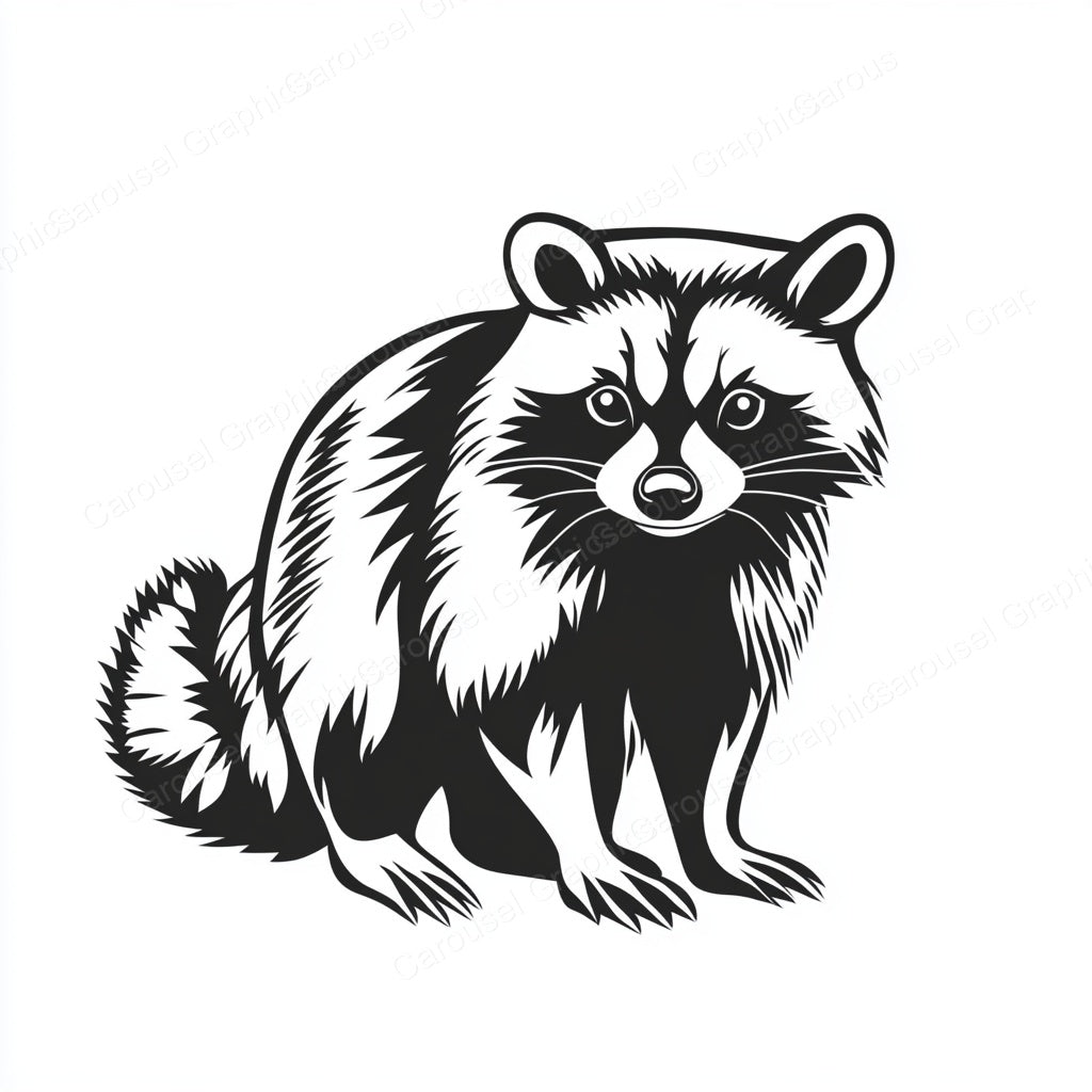Raccoon Vector Graphic preview