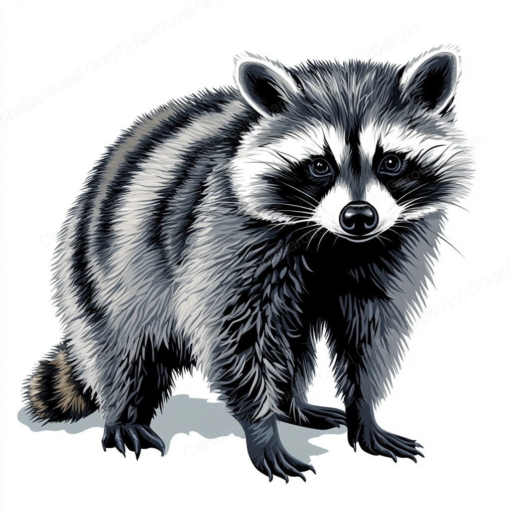 Raccoon Vector Graphic preview