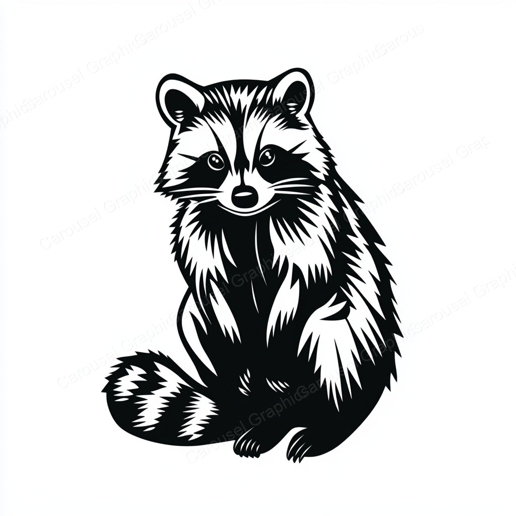 Raccoon Vector Graphic preview