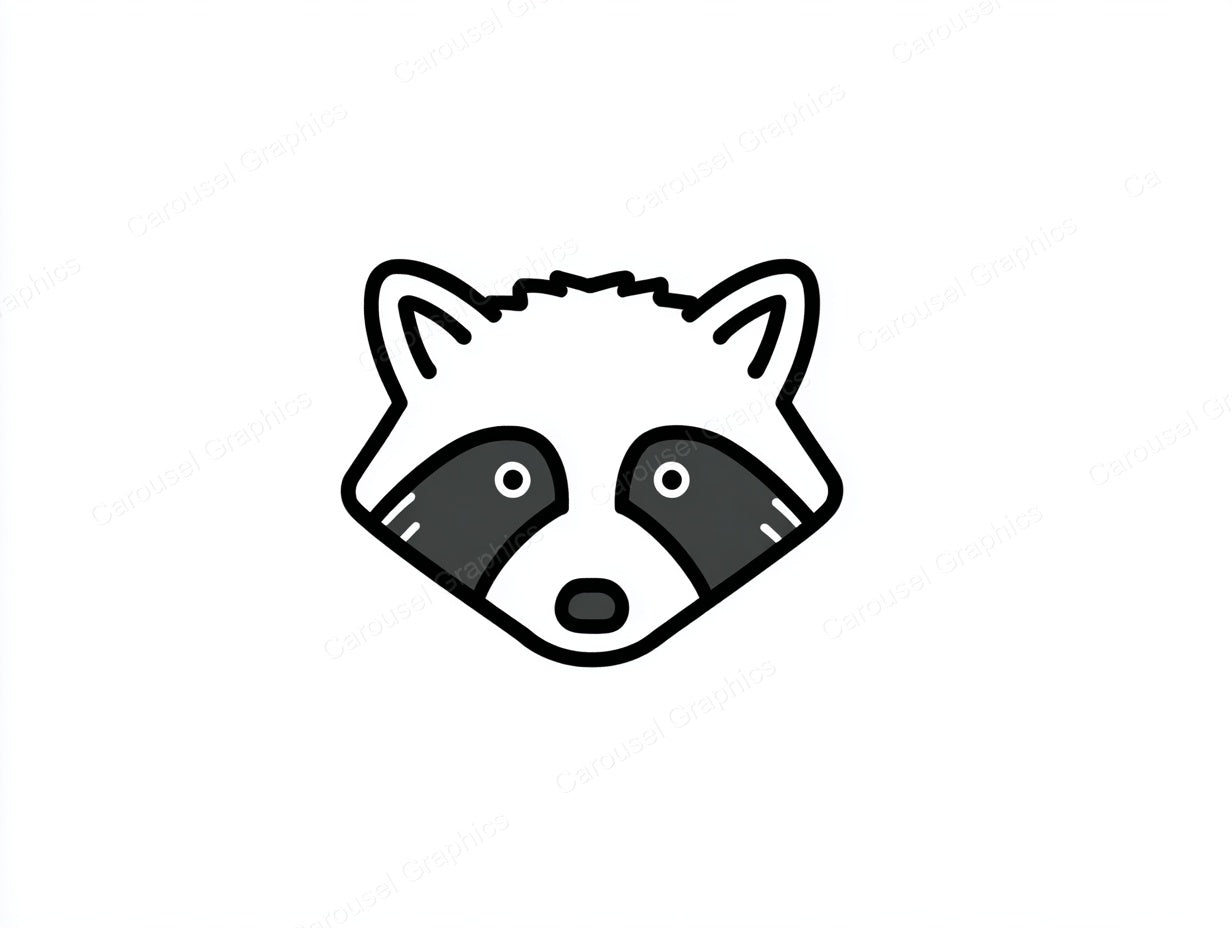 Raccoon Vector Graphic preview