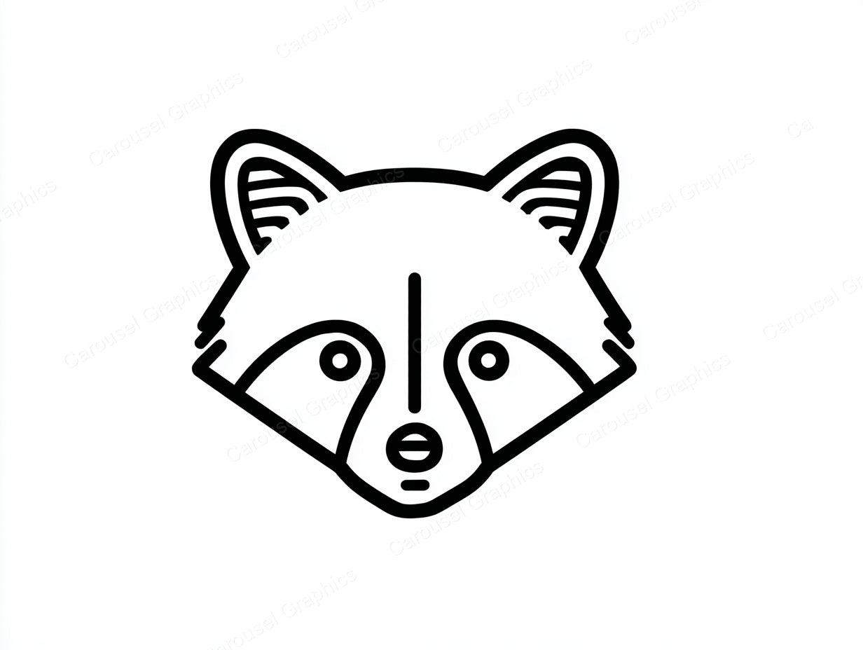 Raccoon Vector Graphic preview