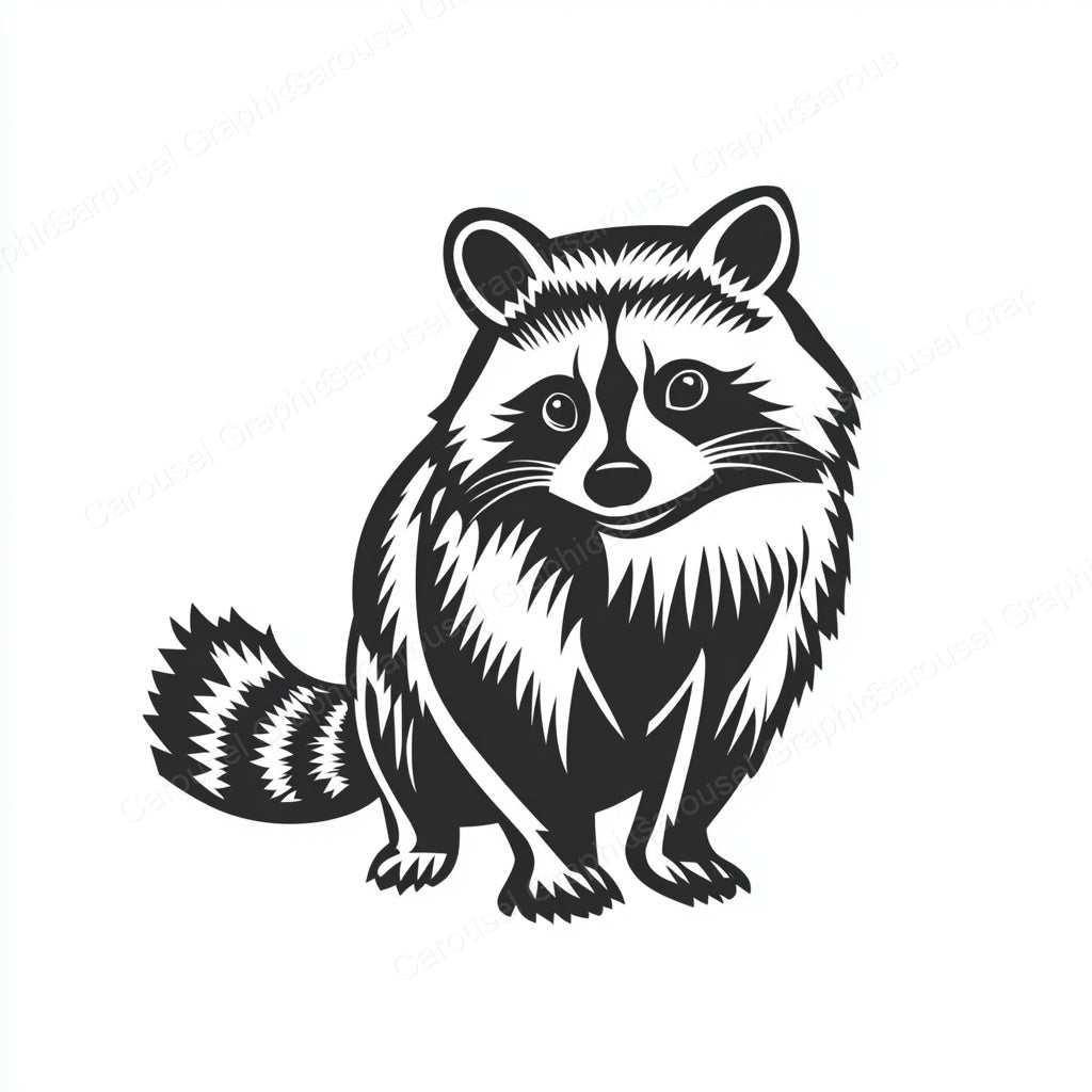 Raccoon Vector Graphic preview
