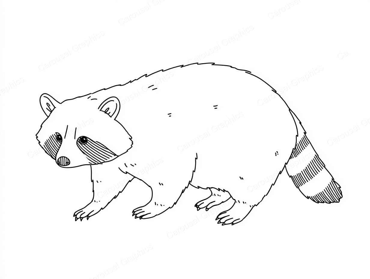 Raccoon Vector Graphic preview