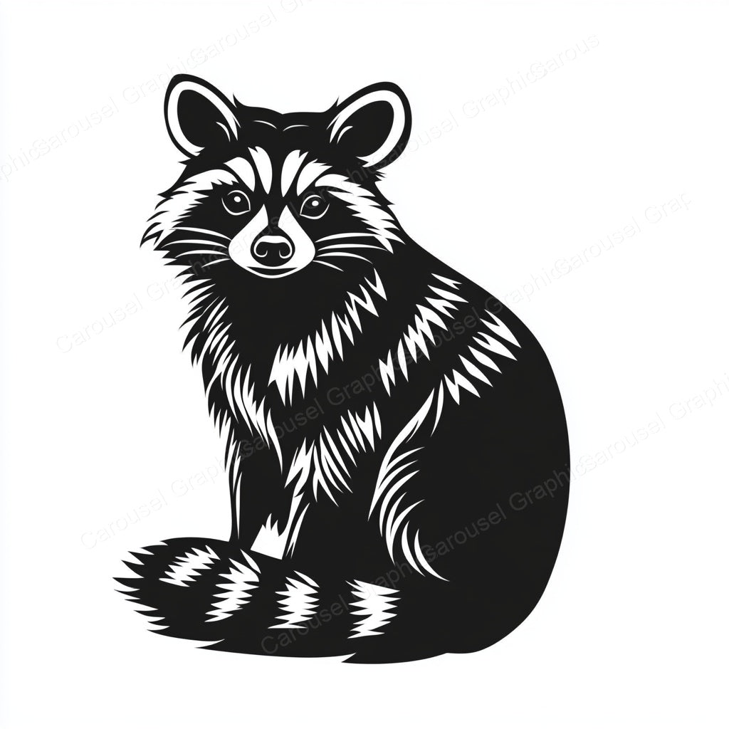 Raccoon Vector Graphic preview