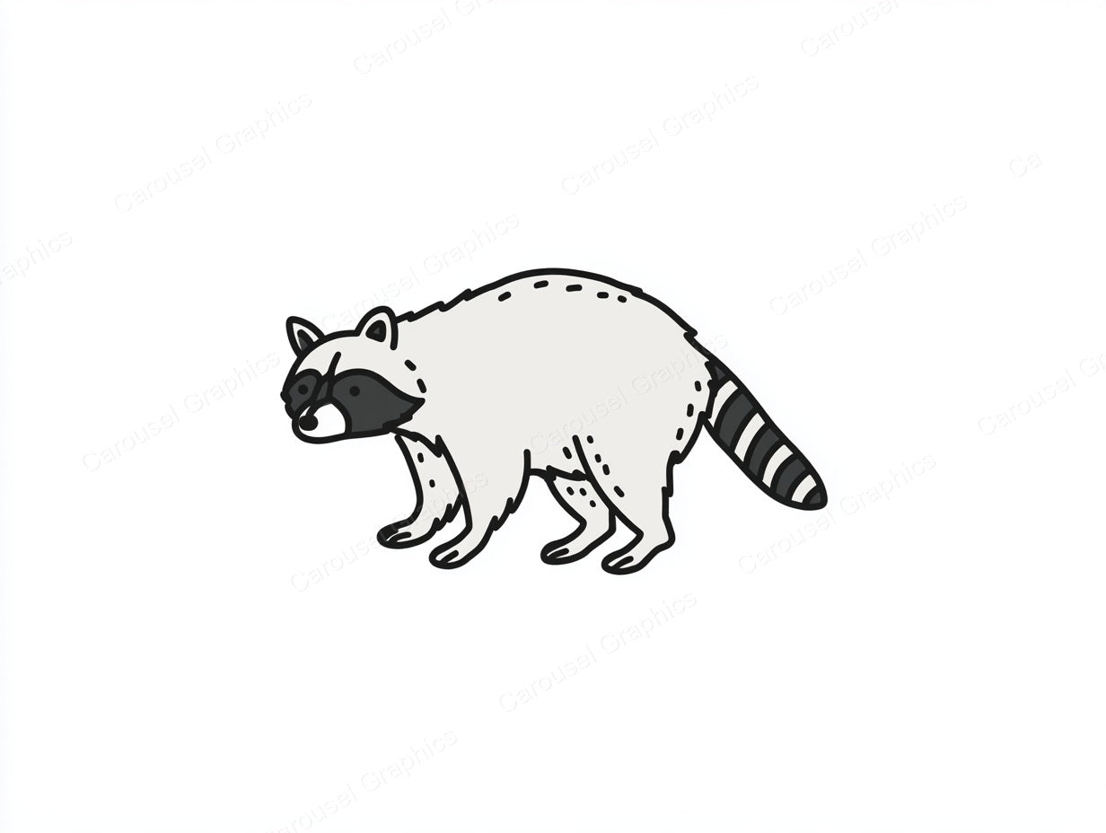Raccoon Vector Graphic preview