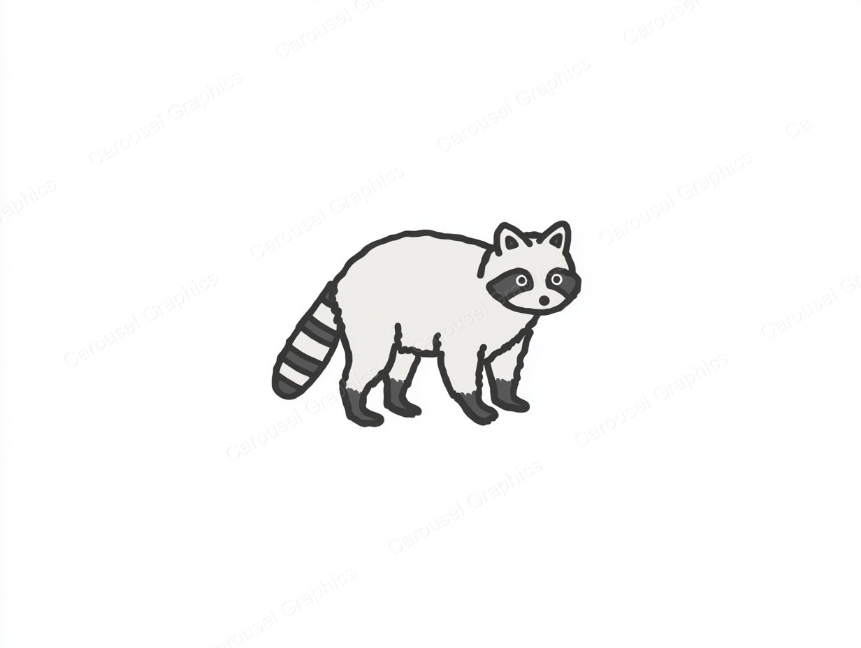 Raccoon Vector Graphic preview