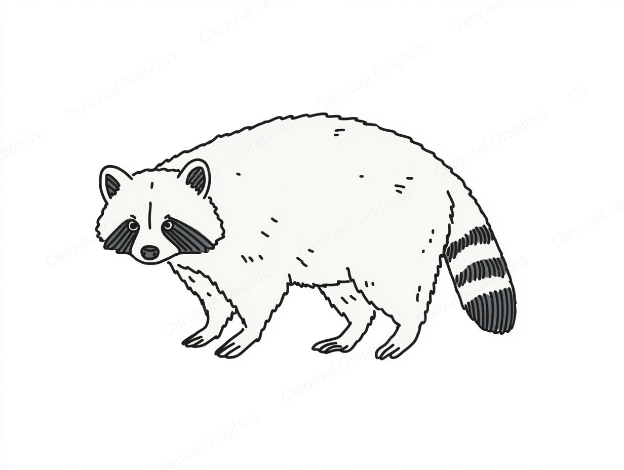 Raccoon Vector Graphic preview