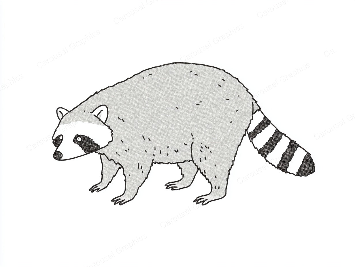 Raccoon Vector Graphic preview