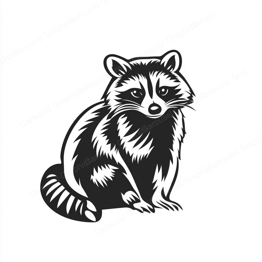 Raccoon Vector Graphic preview